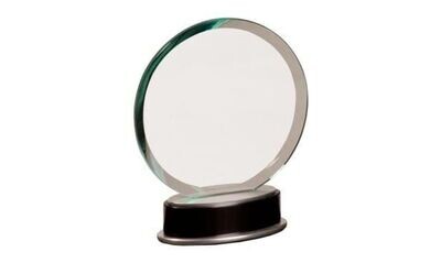 Round Metro Jade Glass Piece: 7-1/4"-102854