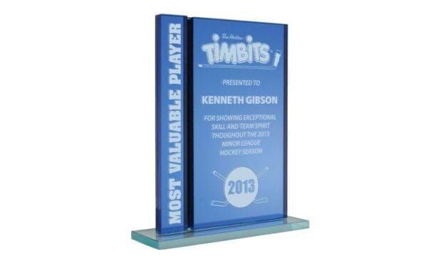 Moncton Series Blue Mirror Glass Award: 5-3/8"-102955