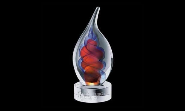 Trilogy Art Glass Award: 9-1/2"-102968