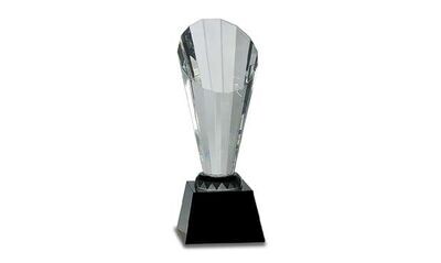 Rising Spire Clear Crystal Award: 10"-103159