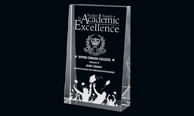 Keystone Series Wedge Optic Crystal Award: 3-7/8" x 6-1/8"-105897