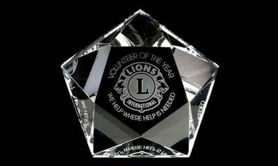 Star Series Optic Crystal Paperweight: 3" x 3-1/4"-105909