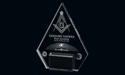 Marquis Pyramid Glass Award: 6-1/4"-105920