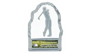 Male Golf Iceberg Glass Award: 4-1/4"-105987