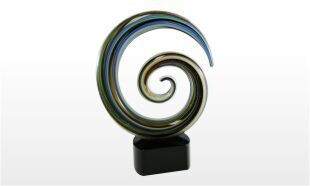 Swirl Art Glass: 9-1/4"-106875