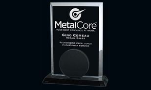 Melbourne Series Clear and Smoked Glass Award: 8-1/4"-106019