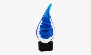 Blue Dream Art Glass Award: 10-1/4"-106868