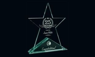 Stellar Jade Glass Award: 10-5/8"-107630