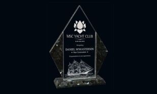 Alpine Series Clear Glass and Granite Award: 6-7/8"-107635
