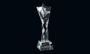 Legacy Series Optic Crystal Award: 9-5/8"-107658