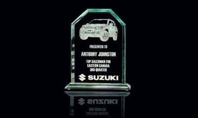 Windsor Series Jade Glass Award: 4-1/4" x 6-3/8"-101210
