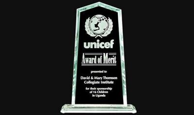 Banff Series Jade Glass Award: 4-3/8" x 8-3/8"-101235