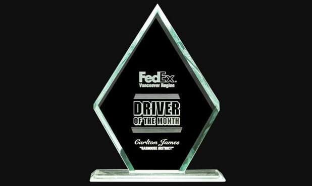 Brunswick Series Jade Glass Award: 6-7/8" x 9-1/4"-101239