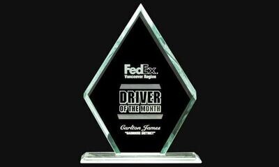 Brunswick Series Jade Glass Award: 6-7/8" x 9-1/4"-101239