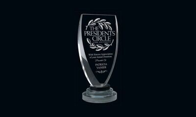 Vanity Series Glass Award: 8-1/4"-101502