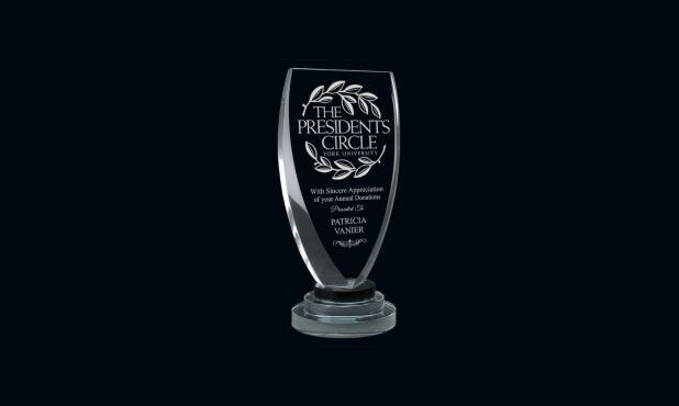 Vanity Series Glass Award: 7-1/2"-101501
