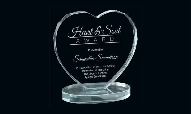 Passion Series Glass Award: 7"-101524