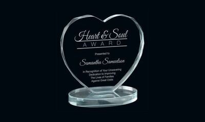 Passion Series Glass Award: 6"-101523