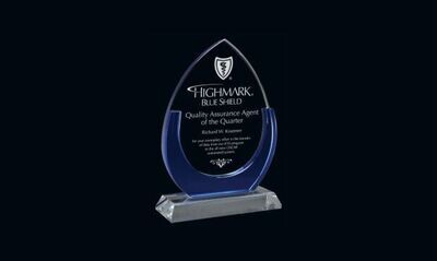 Cape Cod Series Glass Award: 4-7/8" x 7-1/4"-102017