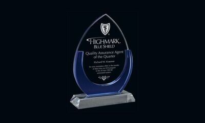 Cape Cod Series Glass Award: 5-5/8" x 8-1/8"-102018