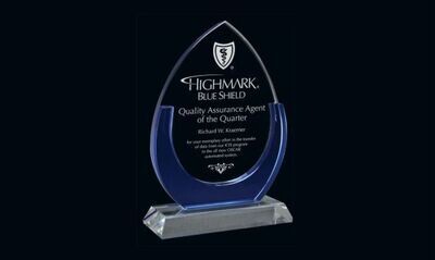 Cape Cod Series Glass Award: 6-3/8" x 9-3/16"-102019