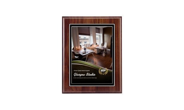 Genuine Walnut Traditional Bevel Plaque: 7" x 9"-100137