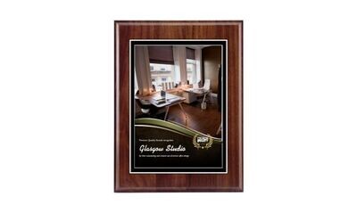 Genuine Walnut Traditional Bevel Plaque: 9" x 12"-100140