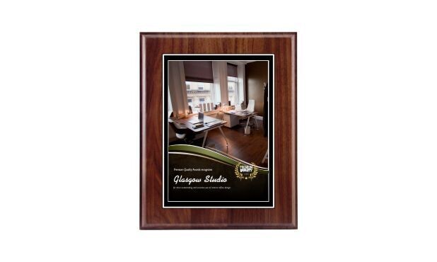 Genuine Walnut Traditional Bevel Plaque: 8" x 10"-100138