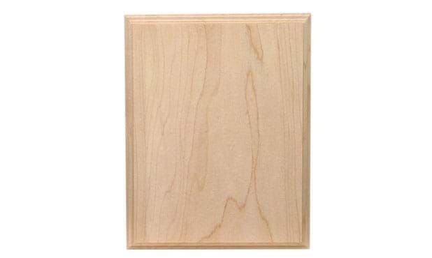 Solid Maple Regular Edge Plaque: 9" x 12"-100753