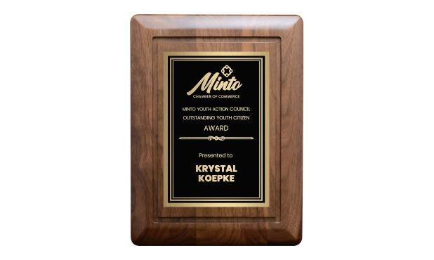 Genuine Walnut Round Edge Bevel Plaque: 9" x 12"-100713