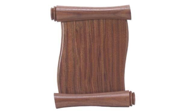 Solid Walnut Scroll Plaque: 18" x 24"-100772