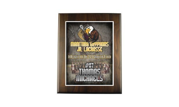 Solid Walnut Regular Edge Plaque: 7" x 9"-101385