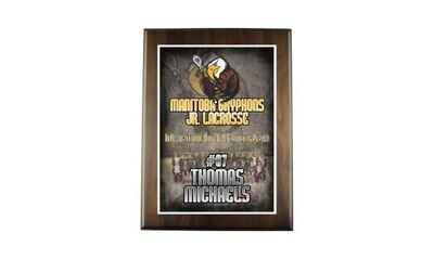 Solid Walnut Regular Edge Plaque: 9" x 12"-101383