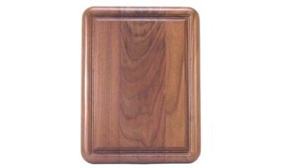 Solid Walnut Stealth Plaque: 8" x 10"-101415