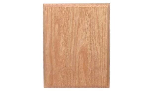Solid Oak Regular Edge Plaque: 9" x 12"-101412