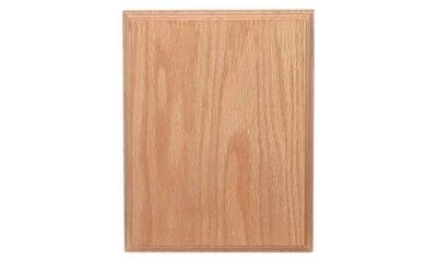 Solid Oak Regular Edge Plaque: 9" x 12"-101412