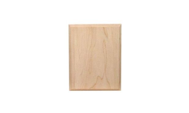 Solid Maple Regular Edge Plaque: 5" x 7"-101444