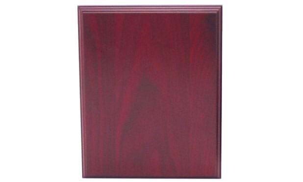 Solid Walnut Regular Edge Plaque with Rosewood Stain: 18" x 24"-101441
