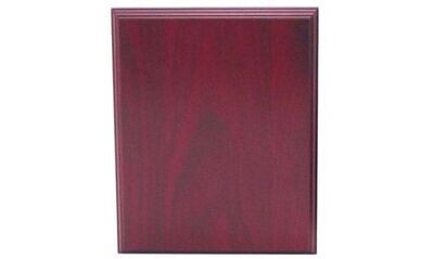 Solid Walnut Regular Edge Plaque with Rosewood Stain: 18" x 24"-101441