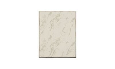 White Marble Laminate Plaque: 5" x 7"-101492