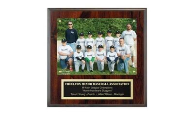 9" x 9" Cherrywood Laminate Photo Plaque-101508