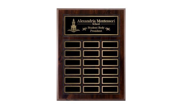 Cherrywood Laminate Annual Plaque: 12 x 15-1/2"-101768
