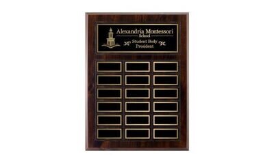 Cherrywood Laminate Annual Plaque: 12 x 15-1/2"-101768