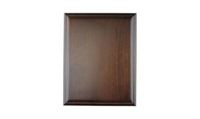 Solid Walnut Double Rolled Edge Plaque with Cocoa Bean Finish: 8" x 10"-103040