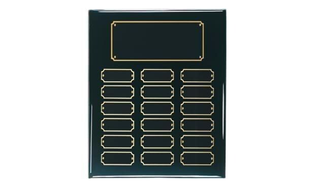 Black Piano Finish Perpetual Plaque: 10-1/2" x 13"-103045