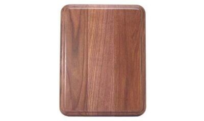 Solid Walnut Double Rolled Edge Plaque: 7" x 9"-103265