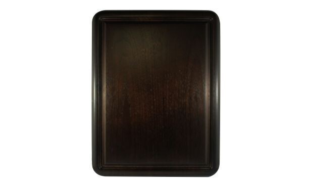 Solid Walnut Stealth Plaque with Cocoa Bean Finish: 9" x 12"-103266