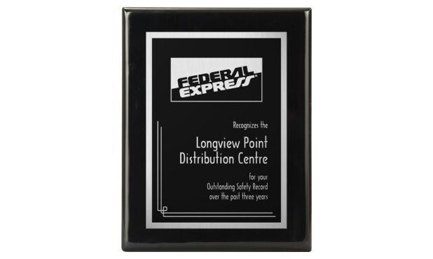 Black Piano Finish Plaque: 12" x 15"-106918