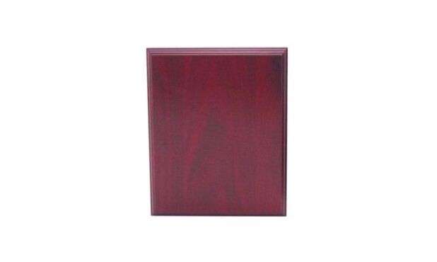 Solid Walnut Regular Edge Plaque with Rosewood Stain: 5" x 7"-107453