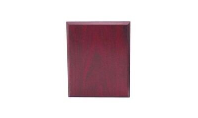 Solid Walnut Regular Edge Plaque with Rosewood Stain: 5" x 7"-107453